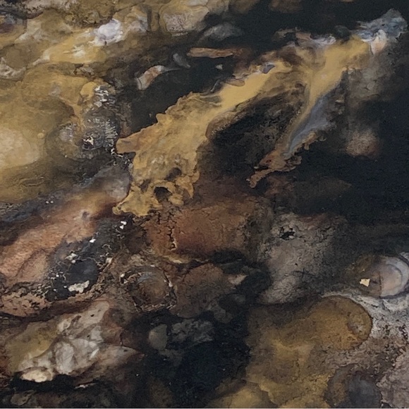 Hidden Dragon abstract Art by Artist lioness Mystical Arts 12x9.5 - Picture 6 of 9